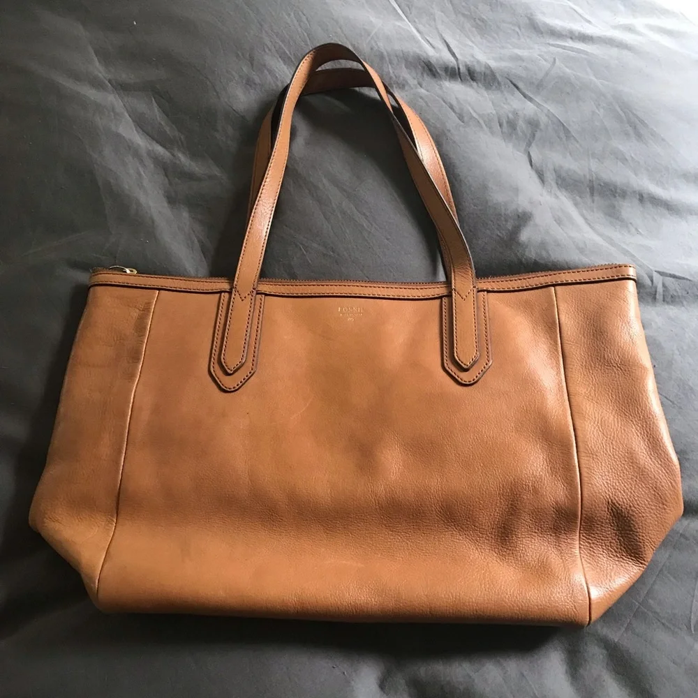 Tan Leather Fossil Bag - Picture 2 of 7